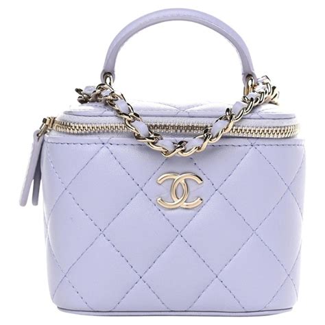 purple chanel vanity case|chanel sac vanity price.